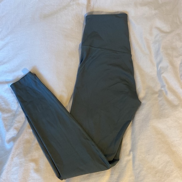 Girlfriend Collective grey compressive high rise leggings - Picture 3 of 4
